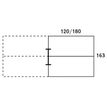 3253310268883-Bureau Bench IRIS - L180 cm - Plan suivant - Pieds blanc - plateau imitation noyer--4