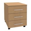 3253310165359-Caisson mobile EXPRIM/LOFTER/LEVEL - L43 x H56 x P60 cm - 3 tiroirs - Imitation Hêtre--0