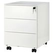 3700339879847-Caisson mobile métallique monobloc - H50 x L42 x P56,5 cm - 3 tiroirs - blanc--0