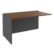 3253310336278-Banque d'accueil Module de départ bas OLA - L162,5 x H75,5 x P82,5 cm - structure carbone, plateau noy--0