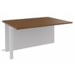 3253310368262-Banque d'accueil Module intermédiaire PMR OLA - L140 x H72,5 x P115 cm - structure blanc perle, platea--0