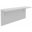 Tablette pour banque d'accueil OLA - réglable en hauteur - L100 x P30 cm - equerre blanche (A positionner sur module haut ou retour direct haut) - blanc perle