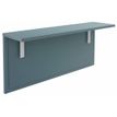 Tablette pour banque d'accueil OLA - réglable en hauteur - L100 x P30 cm - equerre blanche (A positionner sur module haut ou retour direct haut) - bleu argile