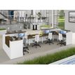 3253310368262-Banque d'accueil Module intermédiaire PMR OLA - L140 x H72,5 x P115 cm - structure blanc perle, platea--1