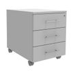 Caisson mobile INEO JET UP Bureau Vallée - L43 x H56 x P60 cm - 3 Tiroirs - façade blanc perle