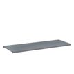 Tablette pour armoire à rideaux monobloc - L120 x P43 x H43 cm - silver