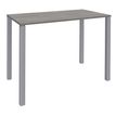 3253310158528-Table Lounge - L140xH105xP60 cm - 4 Pieds alu - plateau imitation chêne gris--0