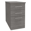 Caisson bout de bureau IDRA/DUAL - L43 x P80 cm - Imitation Chêne gris