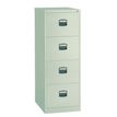 Classeur métallique monobloc professionnels - 4 tiroirs - H132 x L41 x P62 cm - beige