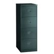 0000791450589-Classeur métallique monobloc professionnels - 4 tiroirs - H132 x L41 x P62 cm - noir--0