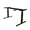 3760350281173-Bureau électrique UGO - L140x80cm - pieds noirs - plateau imitation chêne Stone--5