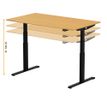 3760350281173-Bureau électrique UGO - L140x80cm - pieds noirs - plateau imitation chêne Stone--8