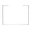 3253310167513-Bureau LOFTER Manager - L180 x P100 x H72,5 cm - sans console - pieds blanc - plateau imitation chêne --1