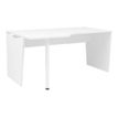 3483600713261-Bureau compact 90° à gauche YES ! - 160 cm - Pieds panneaux fixes - Blanc-Angle gauche-0