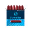 4004675066022-Schneider - 6 Cartouches d'encre pastel - rouge-Avant-0