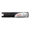 UNI CHALK - Marqueur craie - pointe biseau large - noir
