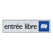 Pickup - Plaque de signalisation - 165 x 44 mm - entrée libre