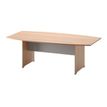 Table de réunion tonneau JAZZ+ - 204 cm - Hêtre ambré