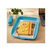 4002432124794-Leitz Cosy - Corbeille à courrier plastique - bleu-Angle droit-2