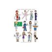 Apli - 3 feuilles gommettes professions