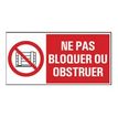 8711234128744-Pickup - Panneau de signalisation - 300 x 150 mm - Ne pas bloquer-Avant-0
