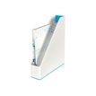 4002432113644-Leitz WOW - Porte-revues blanc/bleu-Angle droit-1