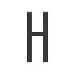8711234018335-Pickup Home 3D Stockholm - Étiquette autocollante 90 mm - Lettre H - gris-Avant-0