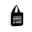 3700572709628-Kiub Messages - Sac cabas noir - J'ai décide d'être heureux-Angle gauche-0