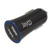3701263503501-JAYM - Chargeur allume cigare pour voiture - 2 USB - noir-Angle gauche-0