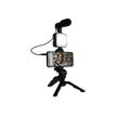 3571211456964-Bigben Vlogging kit live stream - kit d'accessoires contenant un trépied, une Led flash, un m-Angle gauche-1