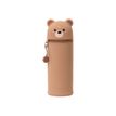 8054117620288-Legami Kawaï Teddy Bear - Trousse Pot à crayons 2-en-1 - silicone-Avant-0