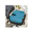 4002432129560-Leitz Ergo Cosy - Coussin de siège ergonomique - bleu calme-Angle gauche-3