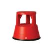 3700092232460-Safetool - Tabouret - 2 marches - polypropylène - rouge-Avant-0