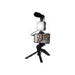 3571211456964-Bigben Vlogging kit live stream - kit d'accessoires contenant un trépied, une Led flash, un micro et-Avant-0