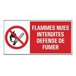 8711234128751-Pickup - Panneau de signalisation - 300 x 150 mm - Flammes interdites-Avant-0