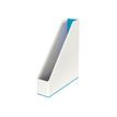 4002432113644-Leitz WOW - Porte-revues blanc/bleu-Angle droit-0