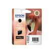 Epson T0878 Flamant rose - noir mat - cartouche d'encre originale