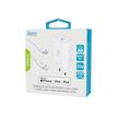 3701263511780-JAYM - adaptateur secteur + câble de charge et de synchronisation - 1 USB-C - blanc-Angle droit-0