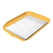 4002432124787-Leitz Cosy - Corbeille à courrier plastique - jaune-Angle droit-0