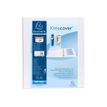 Exacompta Kreacover - Classeur à anneaux personnalisable - Dos 44 mm - A4 Maxi - blanc - 3 pochettes extérieures