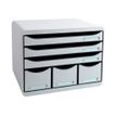 Exacompta Store-Box - Module de classement à l'italienne 6 tiroirs - gris