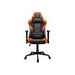 Fauteuil gamer ARMOR Elite - accoudoirs réglables - appui-tête intégré - Noir/orange