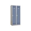 Vestiaire Industrie Salissante - 2 portes - 180 x 80 x 50 cm - gris/beu
