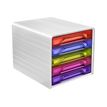 3462159011929-CEP Gloss - Module de classement 5 tiroirs - multicolore-Angle gauche-0