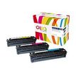 3112539722524-Cartouche laser compatible HP 131A - pack de 3 - cyan, magenta, jaune - Owa K35593OW-Angle gauche-0