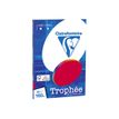 Clairefontaine Trophée - Papier couleur - A4 (210 x 297 mm) - 160 g/m² - Ramette de 50 feuilles - rouge groseille