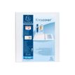 Exacompta Kreacover - Classeur à anneaux personnalisable - Dos 60 mm - A4 Maxi - pour 225 feuilles - blanc - 3 pochettes extérieures