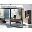 Bureau de direction JAZZ+ - 182 cm - Chêne gris