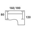 0404000123392-Bureau compact LOFTER - L180 cm - Retour à droite - Plateau Blanc - pied Blanc - (pied de renfort obligatoire à rajou--2