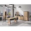 3483600874399-Armoire haute MAMBO - L80 x H187 x P46 - 2 portes - Chêne Sonoma/noir--1